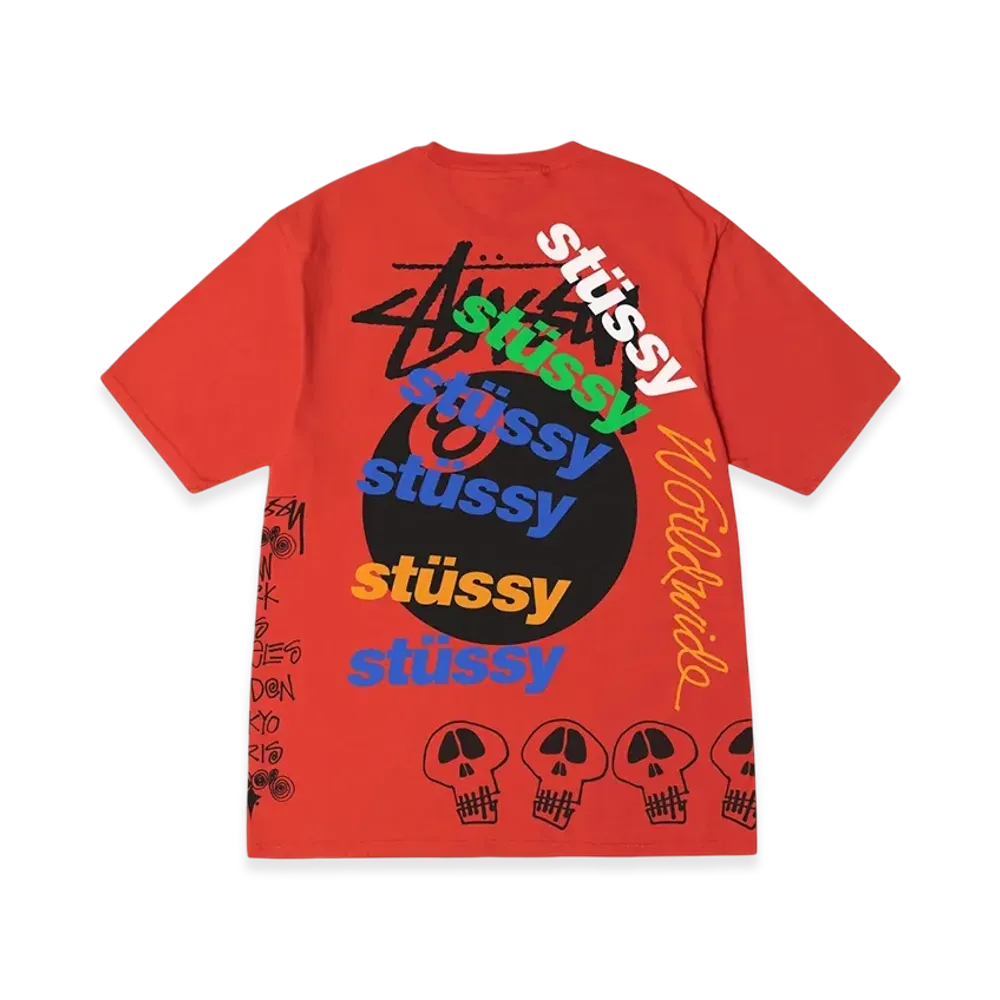 Stussy Test Strike Pigment Dyed Tee "Tomato"