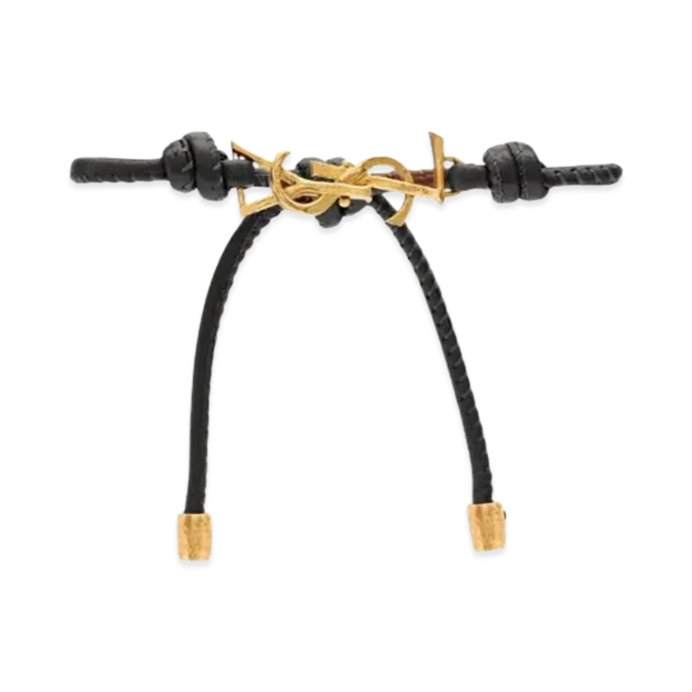Saint Laurent Women's YSL Bracciale "Black"
