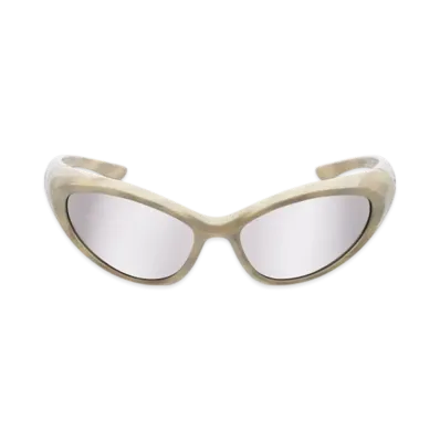 BALENCIAGA Sporty B Round AF Sunglasses "White"
