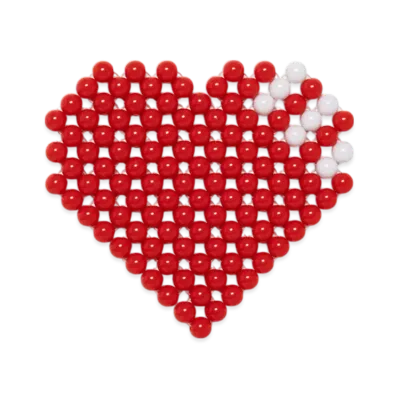HUMAN MADE Heart Beaded Coaster "Red"