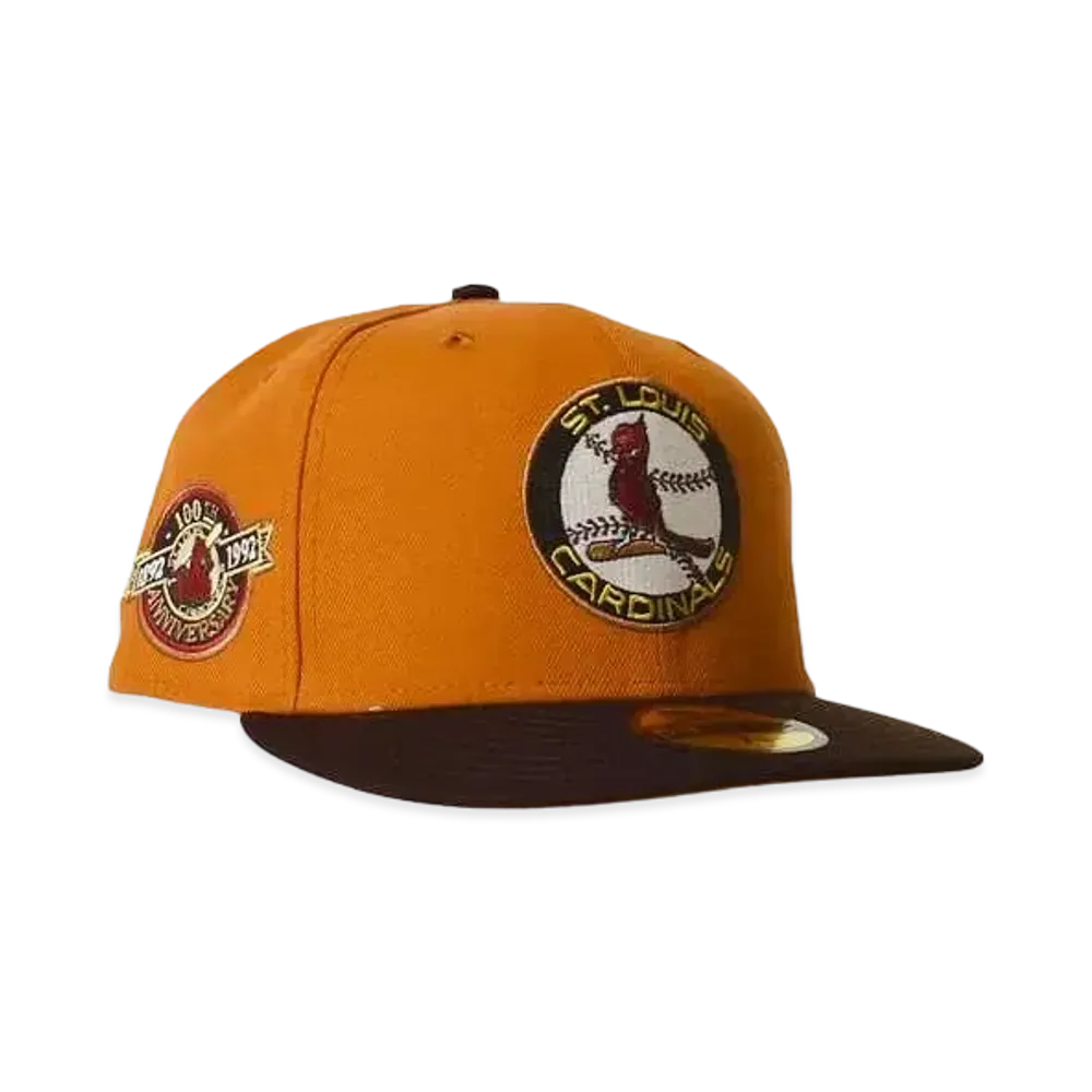 NEW ERA St.Louis Cardinals 100th anniversary "BURNT ORANGE×DARK BROWN"