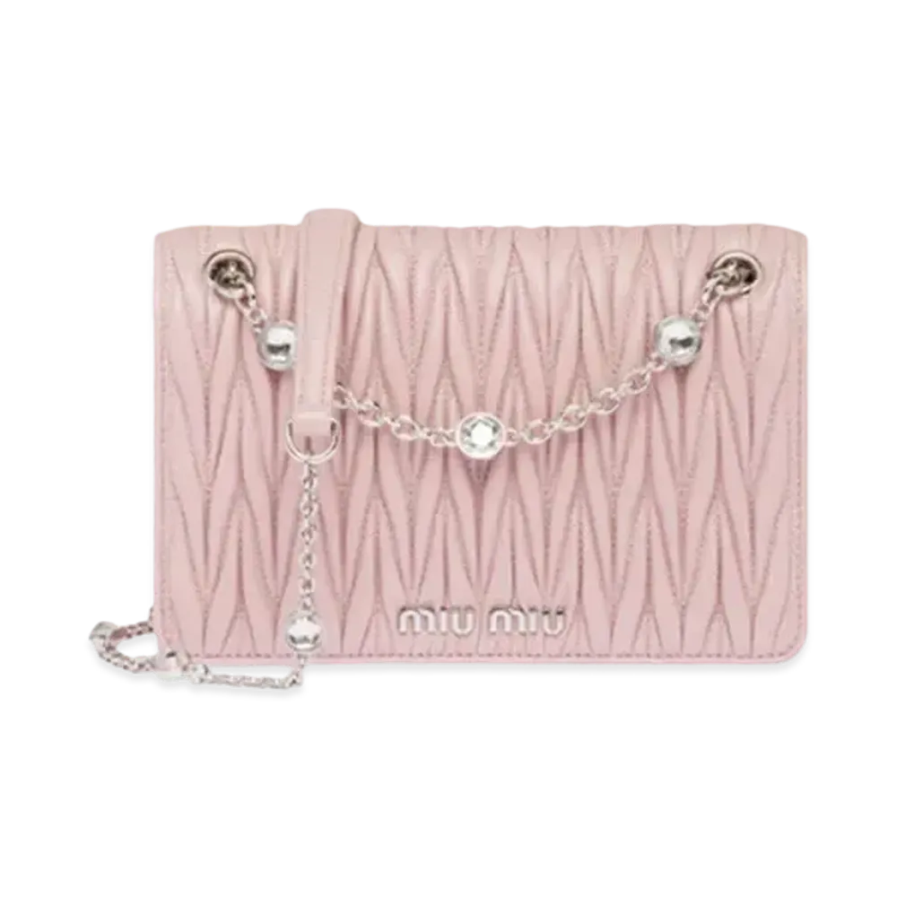 MIU MIU Materassenapa Leather Mini Bag "Opal"