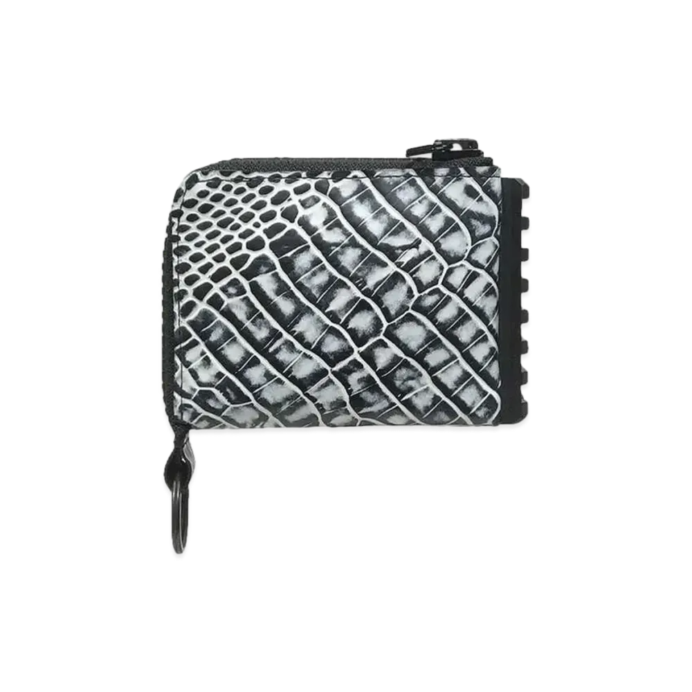 GANIKAWA CROCO MINI WALLET "BLACK x WHITE"
