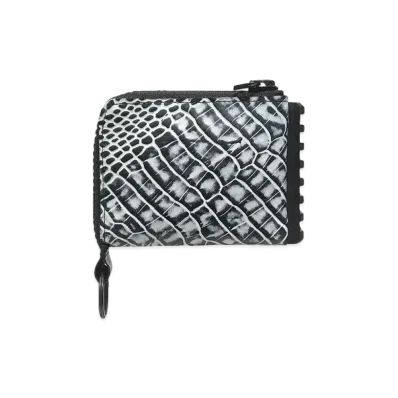 GANIKAWA CROCO MINI WALLET "BLACK x WHITE"