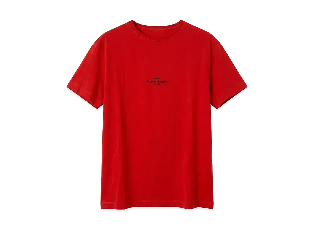 Maison Margiela Distorted Logo T-Shirt "Red"
