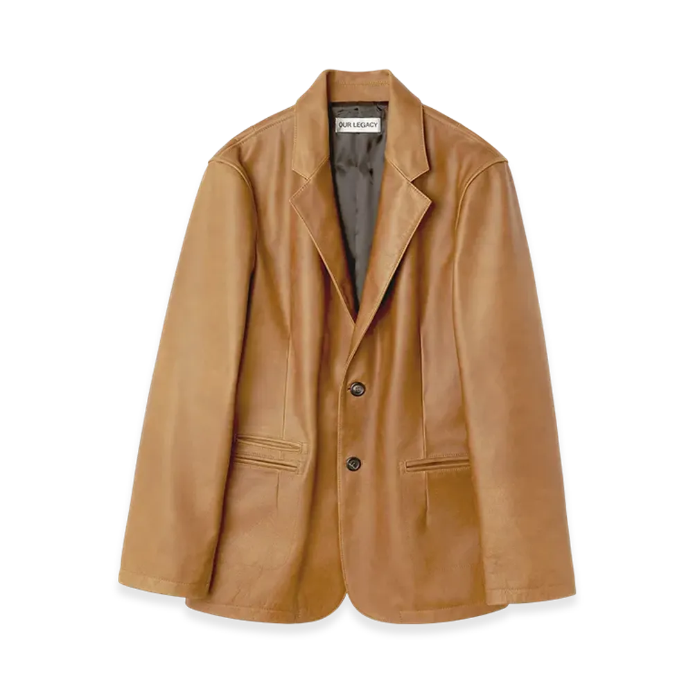 OUR LEGACY Opening Blazer "Burnt Sugar Leather"