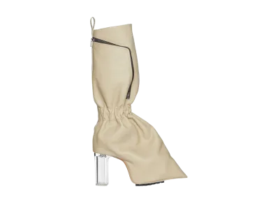 Rick Owens Women's SS26 Cargo Taquito Grainy Cow Leather "Sand/Clear"