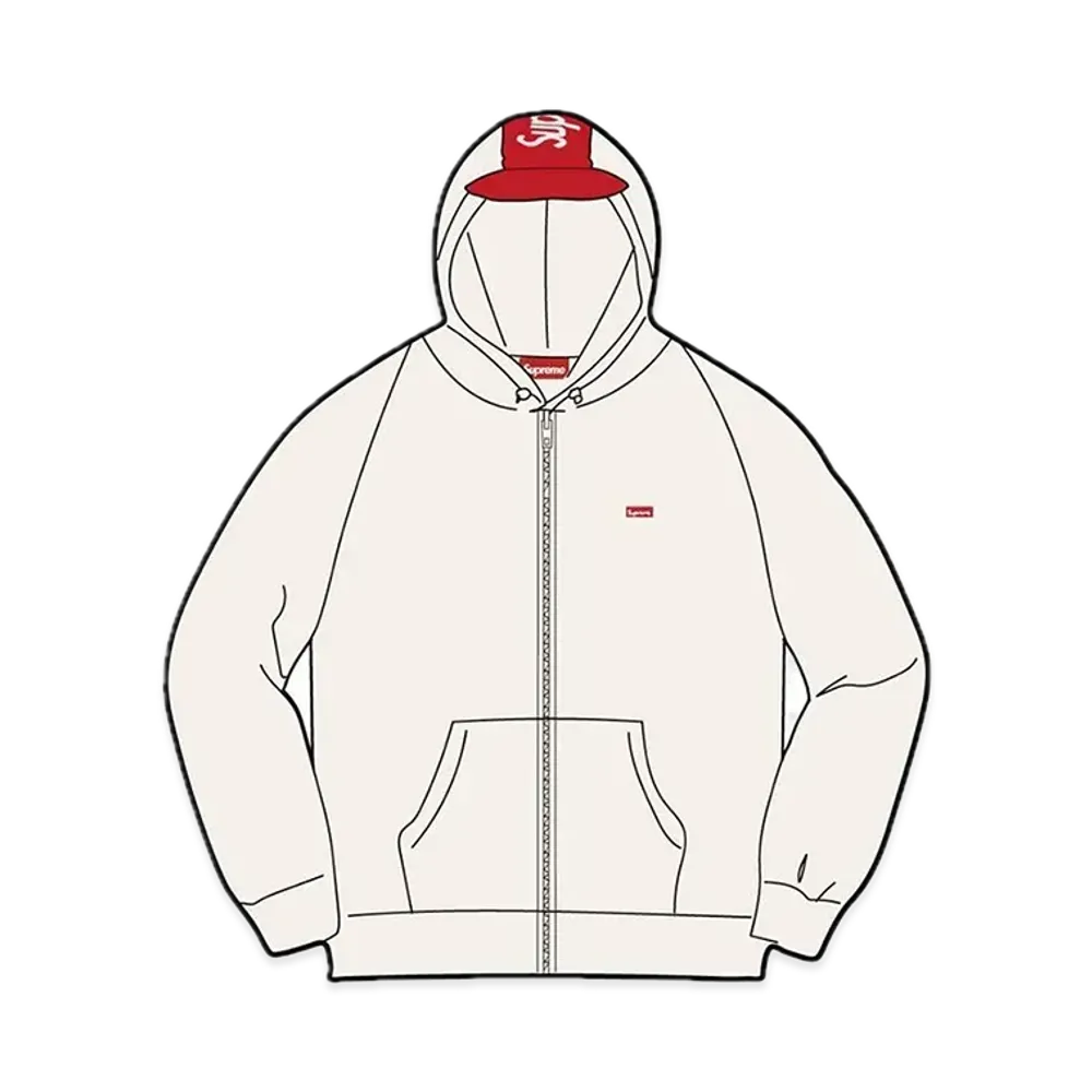 Supreme Brim Zip Up Hooded Sweatshirt "Stone"