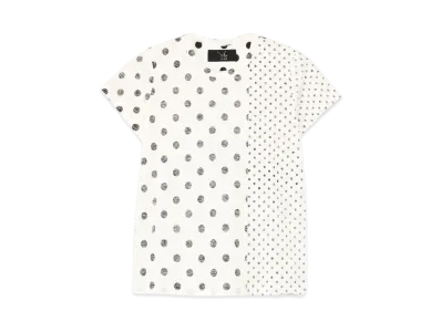Yohji Yamamoto Y's TWISTED DOT Y's STITCH T "White/Black"