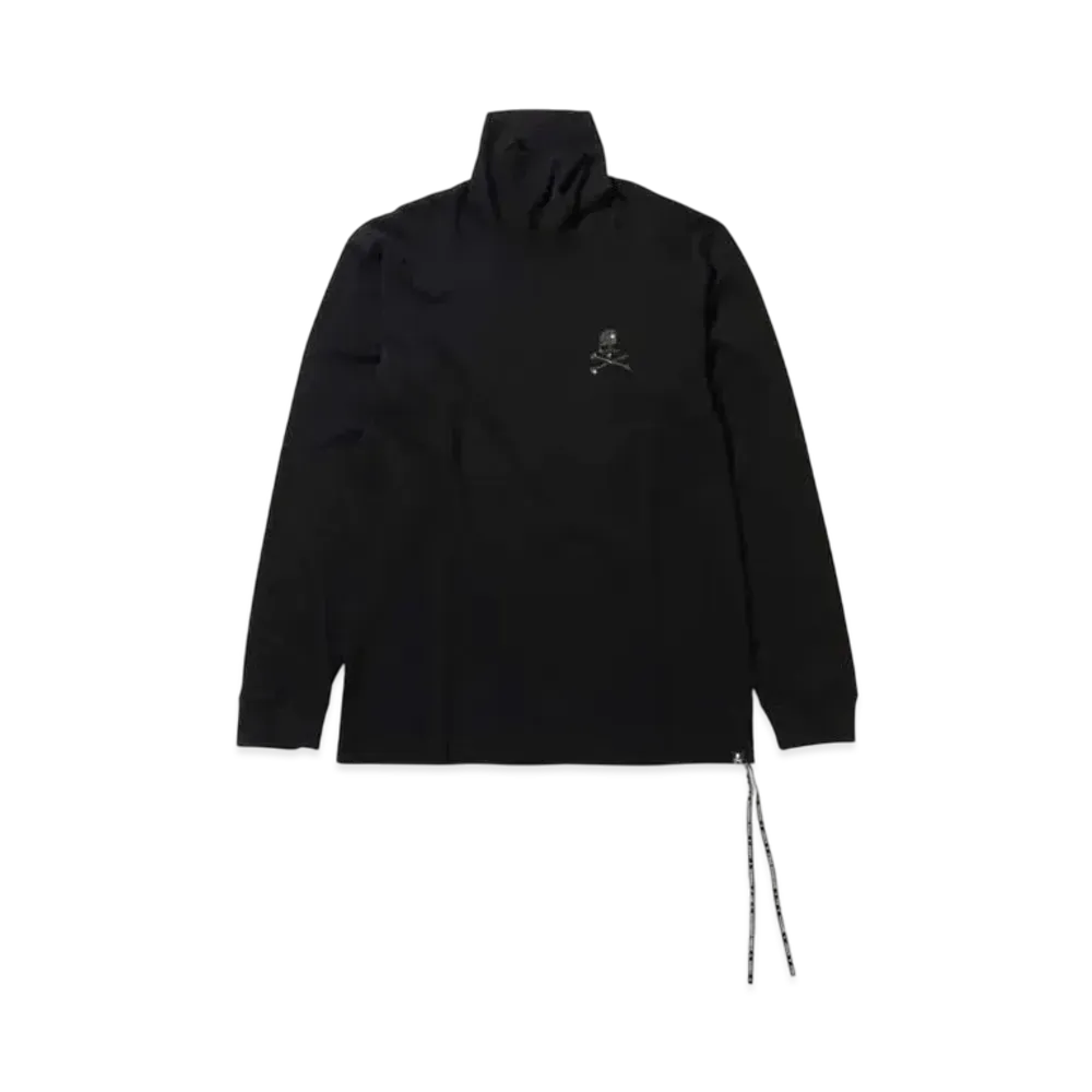 mastermind WORLD Swarovski(R) Turtleneck LS Tee "Black"