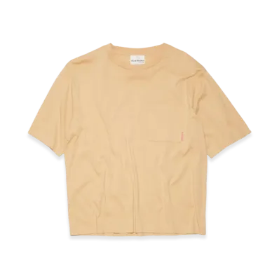 Acne Studios Crewneck T-Shirt "Light Camel"