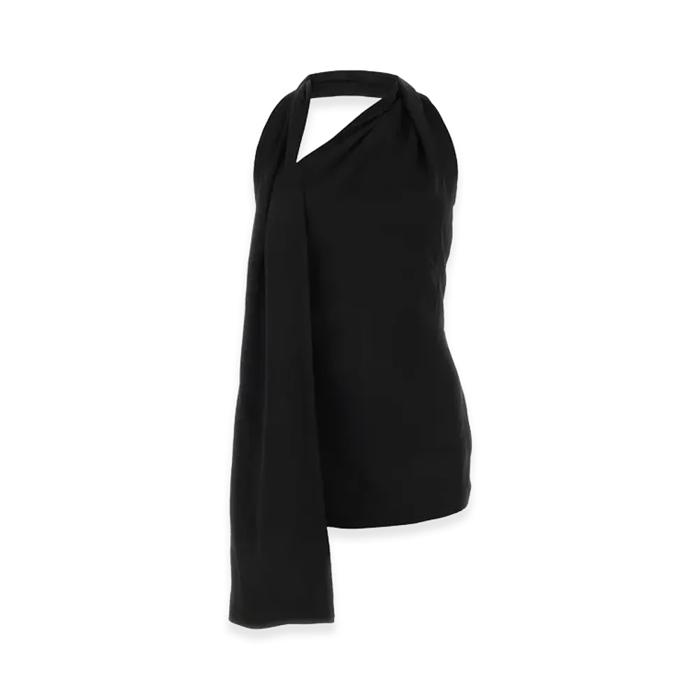 LOEWE Women's Satin Mini Dress "Black"