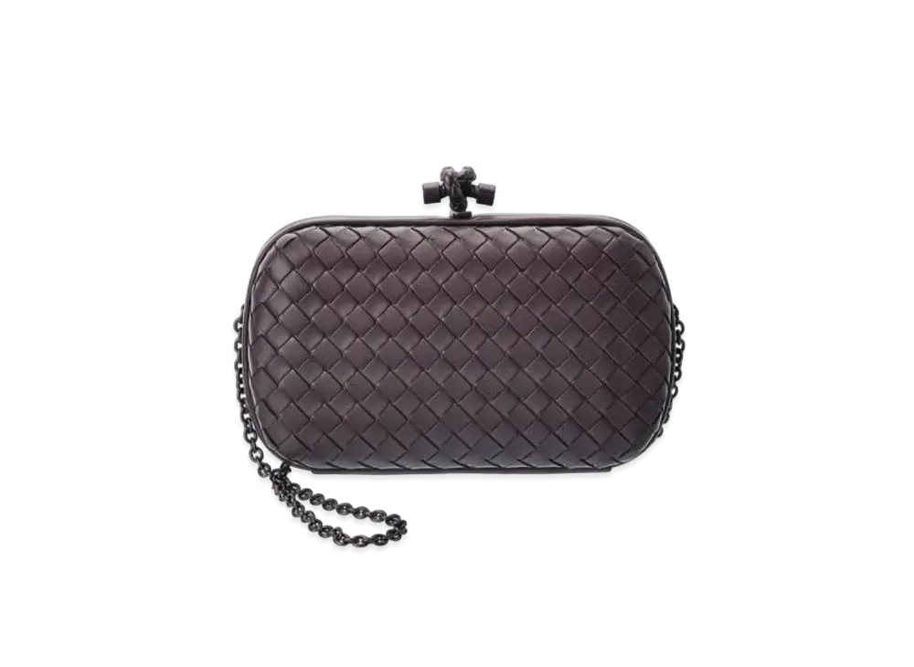 Bottega Veneta Chain Knot Clutch "Wood"