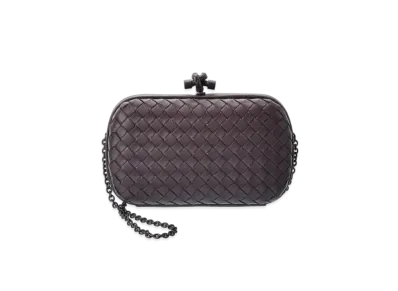 Bottega Veneta Chain Knot Clutch "Wood"