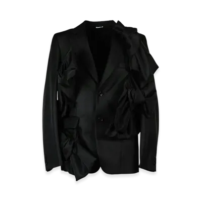 COMME des GARCONS HOMME PLUS Heavy Polyester Gabardine Jacket "Black"
