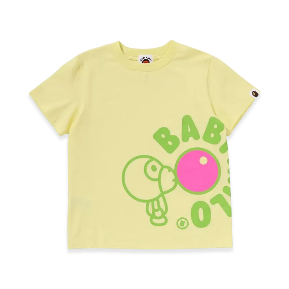A BATHING APE Baby Milo Bubble Gum Tee "Yellow"