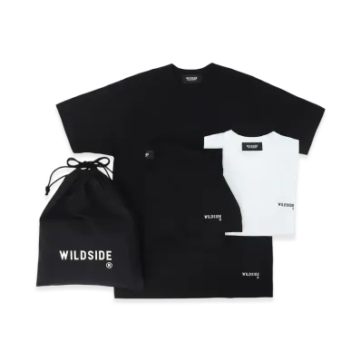 WILDSIDE YOHJI YAMAMOTO 3 Pieces Pack T-shirts "White/Black/Black"