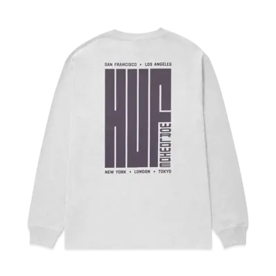 HUF Big Block LS Tee "Ash Gray"