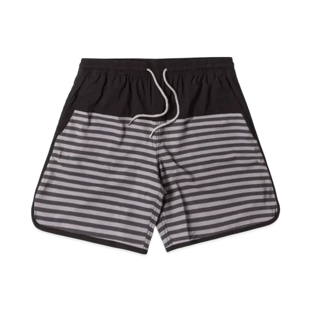 Kith Swim Shorts Rockaway Shorts "Grey/Black"