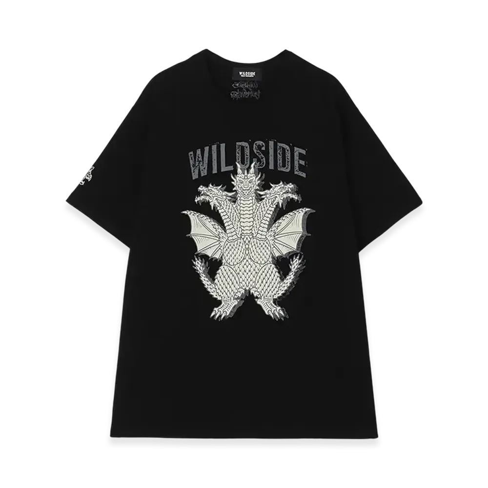 WILDSIDE Yohji Yamamoto x IZUMONSTER Oversized T-Shirt (King Ghidorah) "Black"