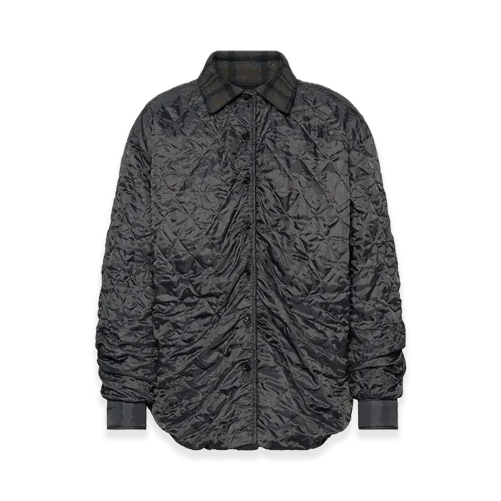 Maison Margiela Quilting Shirt Jacket "Anthracite/Brown Check"