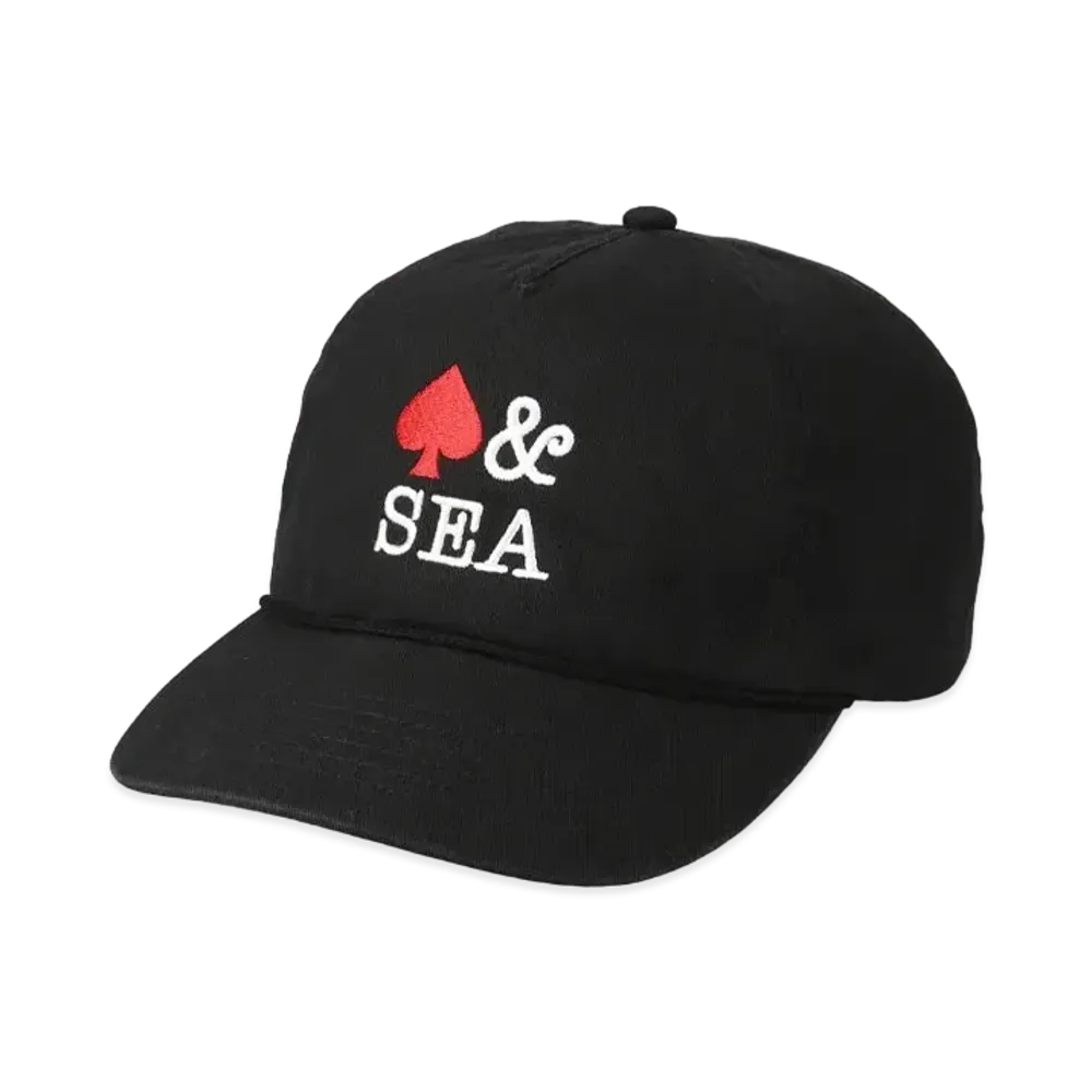 WIND AND SEA Twill 5 Panel Cap (Spade) "Black"