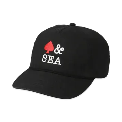WIND AND SEA Twill 5 Panel Cap (Spade) "Black"