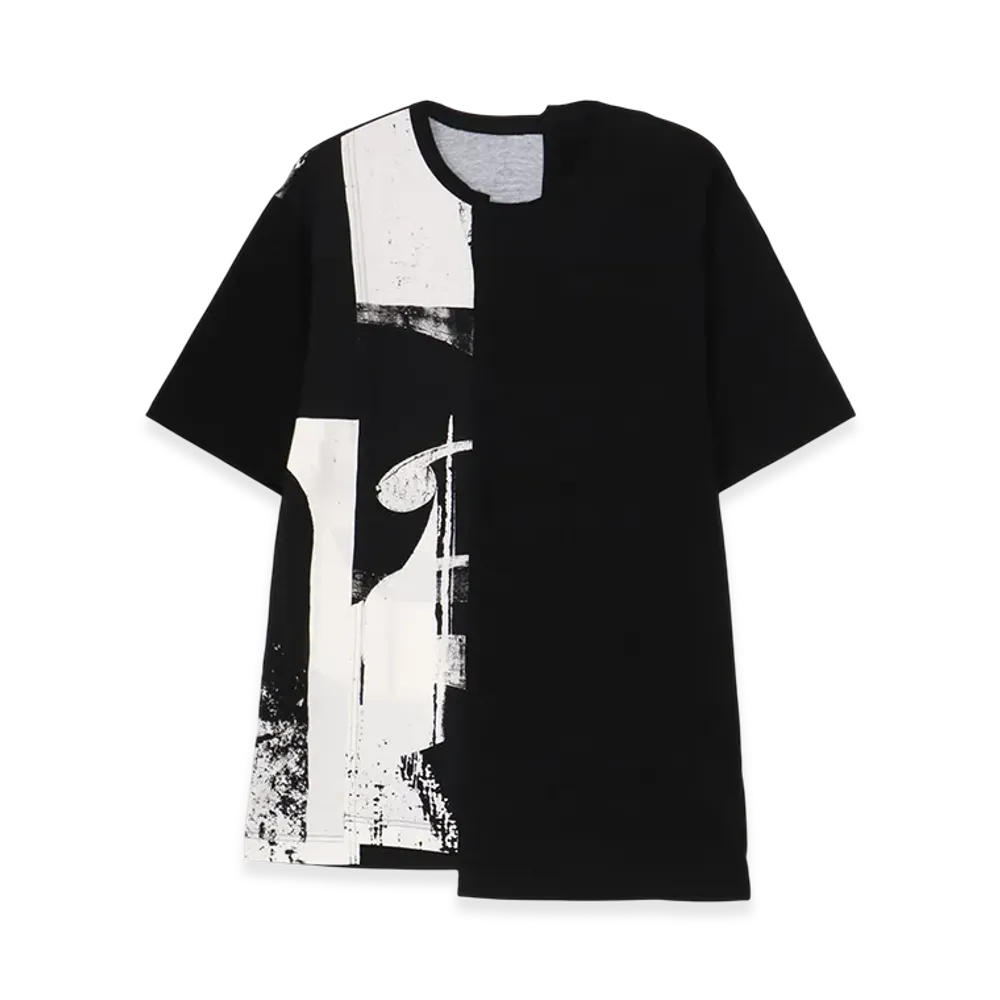 Ground Y Silkette Jersey Number Pattern Tsujikiri Short Sleeved T-Shirt "Black/White"