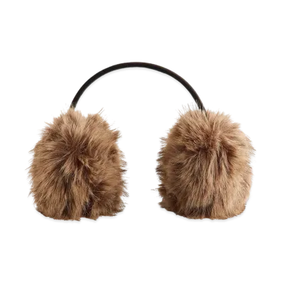 Kith Women Faux Fur Shaggy Ear Muff "Birch"