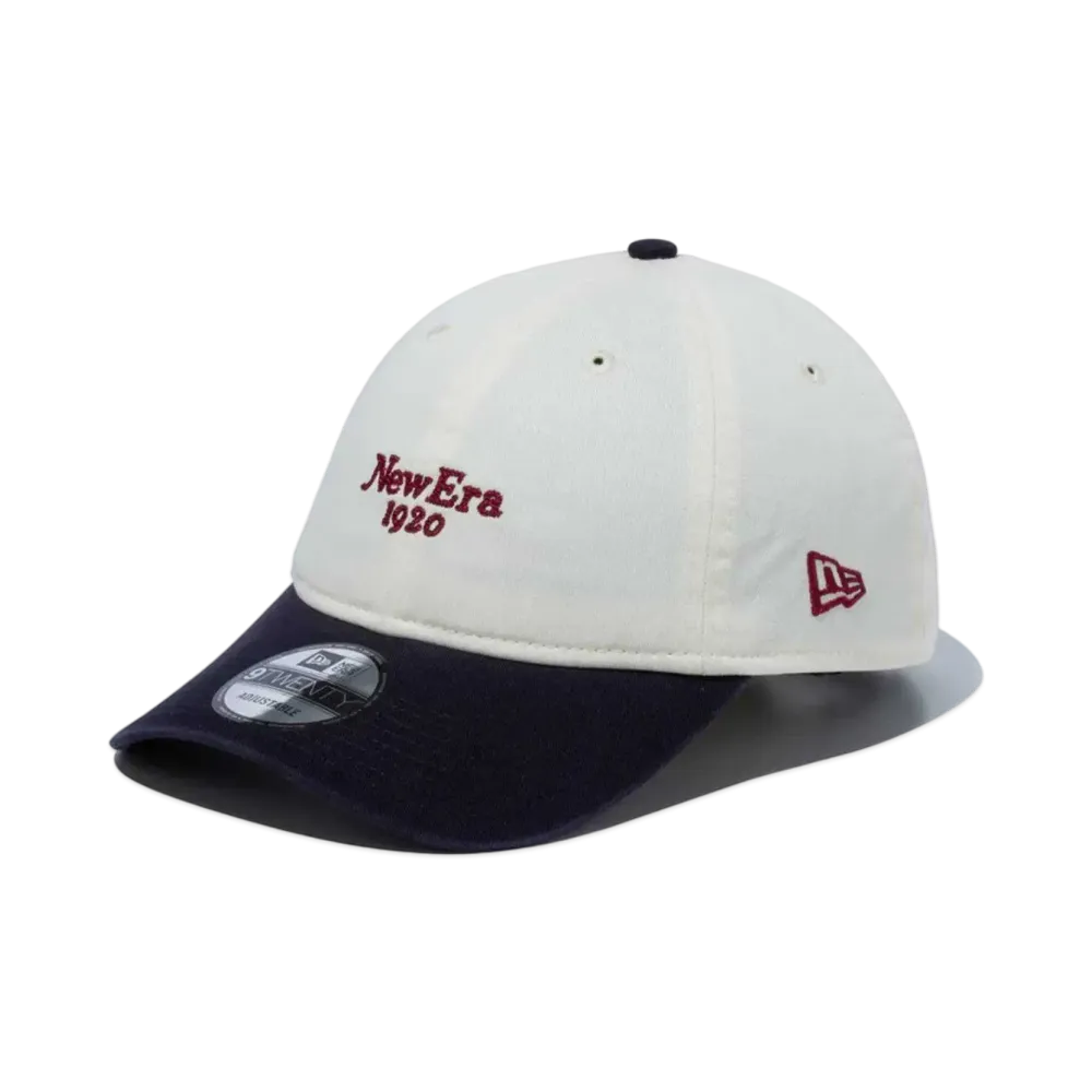 NEW ERA Black Label SS24 9Twenty Seasonal Logo "Chrome White"