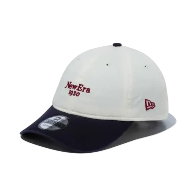 NEW ERA Black Label SS24 9Twenty Seasonal Logo "Chrome White"