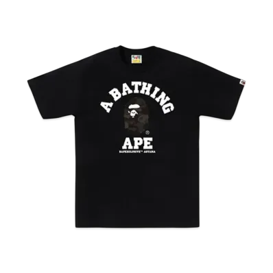A BATHING APE Bape Exclusive Aoyama Camo College Tee "Black"