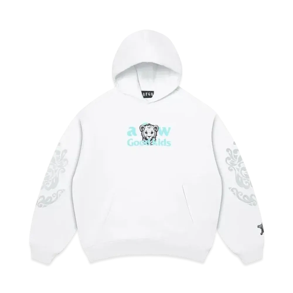 A FEW GOOD KIDS Lion Logo Hoodie "White"