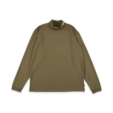 WIND AND SEA Mock Neck L/S Tee "Olive"