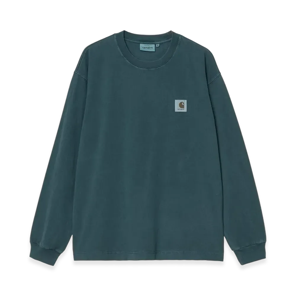 Carhartt WIP L/S Vista T-Shirt "Deep Lagoon(Garment Dyed)"