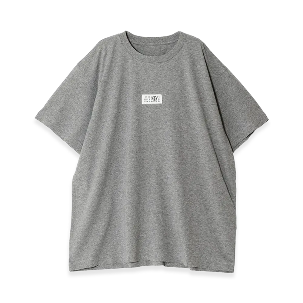 MM6 Maison Margiela Numeric Cotton T-Shirt "Grey"