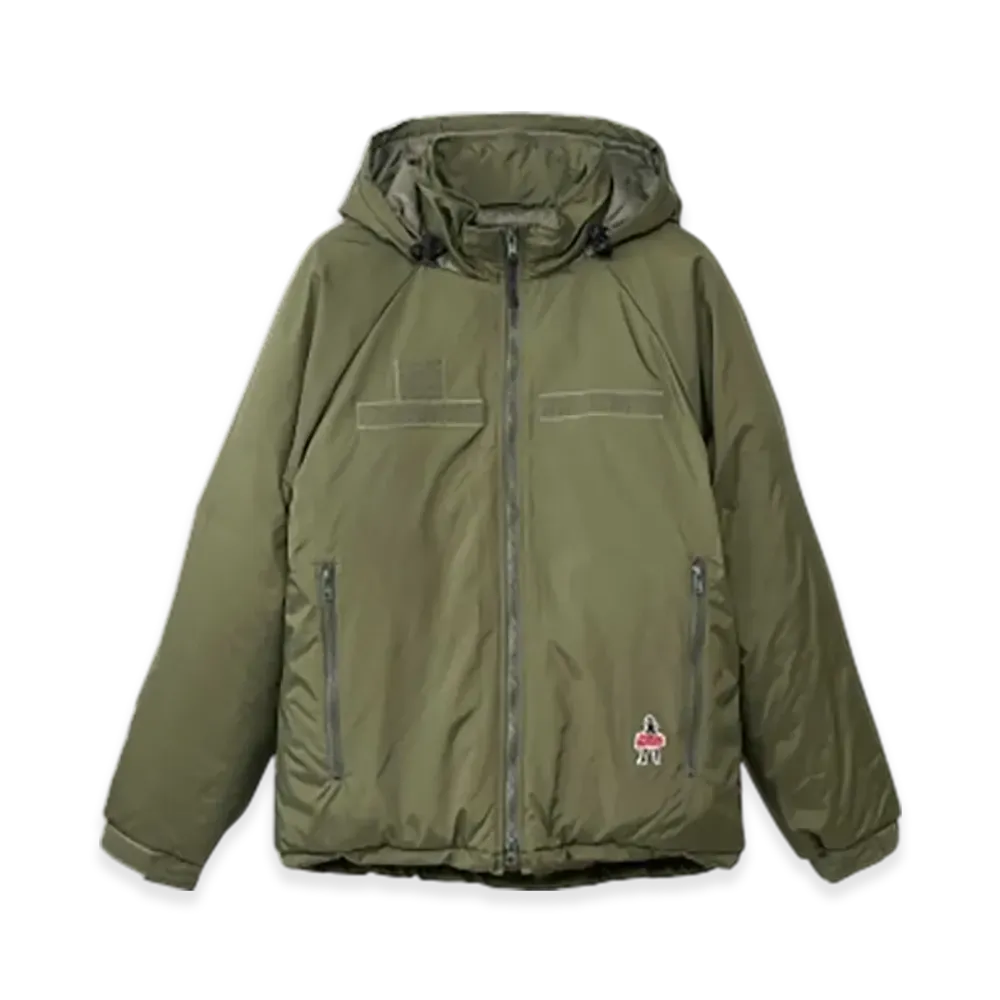 HYSTERIC GLAMOUR Vixen Girl Patch Hooded Blouson "Khaki"