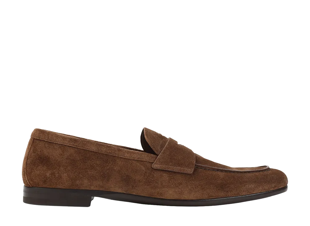 PRADA Suede Loafers "brown"