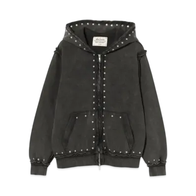 BEAMS FUTURE ARCHIVE Fade Studs Hoody "Black"