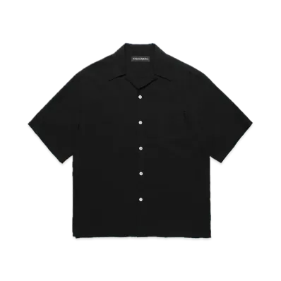 WACKO MARIA 50's Open Collar Shirt "Black"