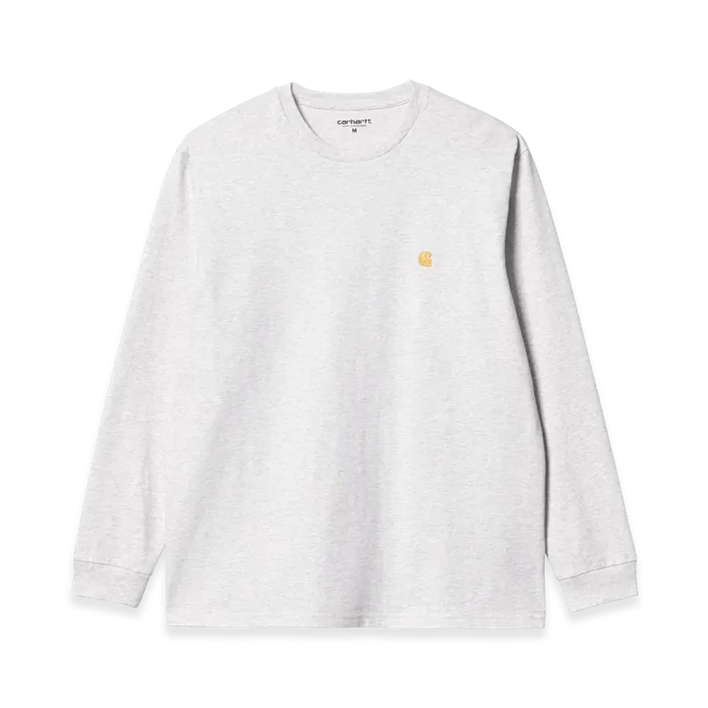 Carhartt WIP L/S Chase T-Shirt "Ash Heather / Gold"