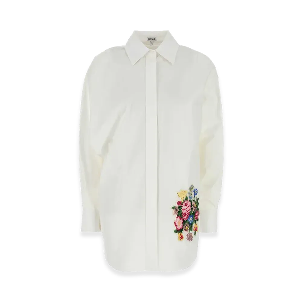 LOEWE Women's Poplin Shirt "White"