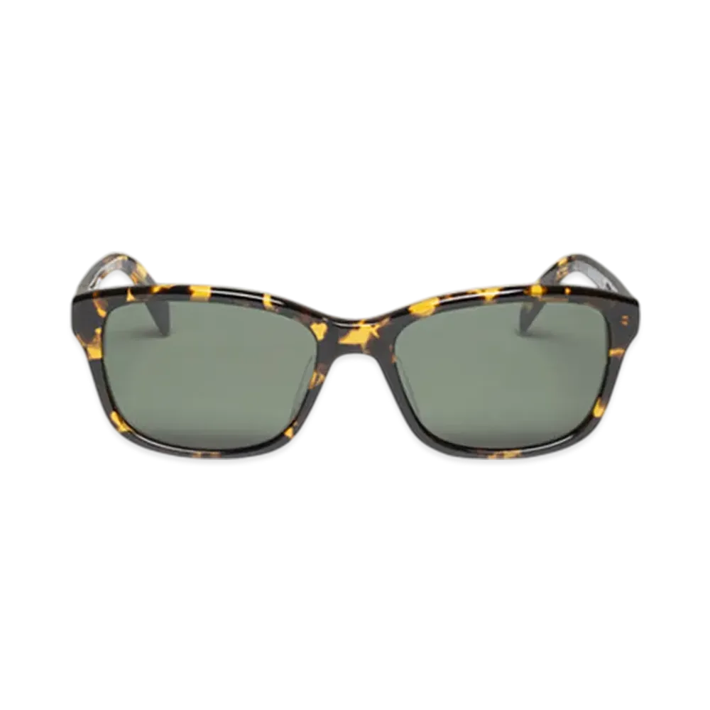 Stussy Alan Sunglasses "Olive Tortoise/Green Lens"