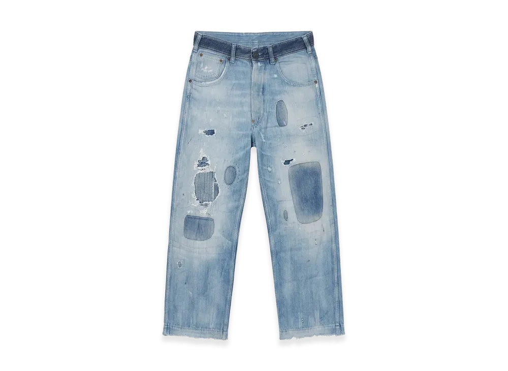 Maison Margiela Destroyed Boyfriend Jeans "Indigo"