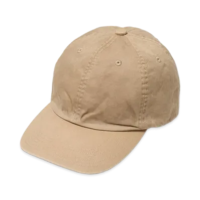 AURALEE Garment-Dyed Finx Chino Cap Made by Kijima Takayuki "Light Beige"