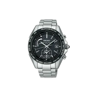 SEIKO Brights Solar Radio World Time "Black" SAGA119