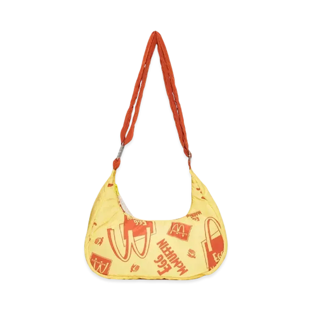 graniph x McDonald's Egg Mac Muffin Pattern Mini Shoulder Bag "Yellow"