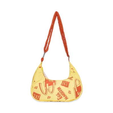 graniph x McDonald's Egg Mac Muffin Pattern Mini Shoulder Bag "Yellow"