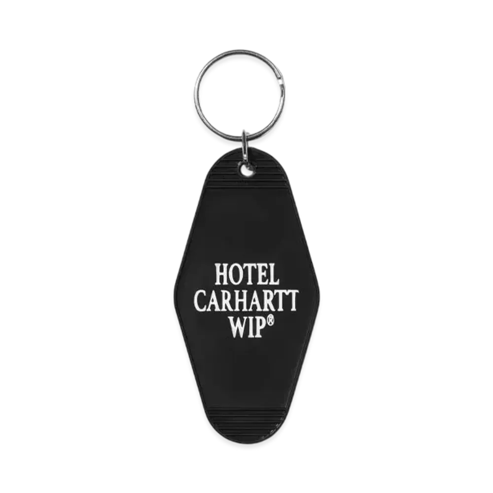 Carhartt WIP Hotel Keys Keychain "Black / White"