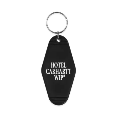 Carhartt WIP Hotel Keys Keychain "Black / White"